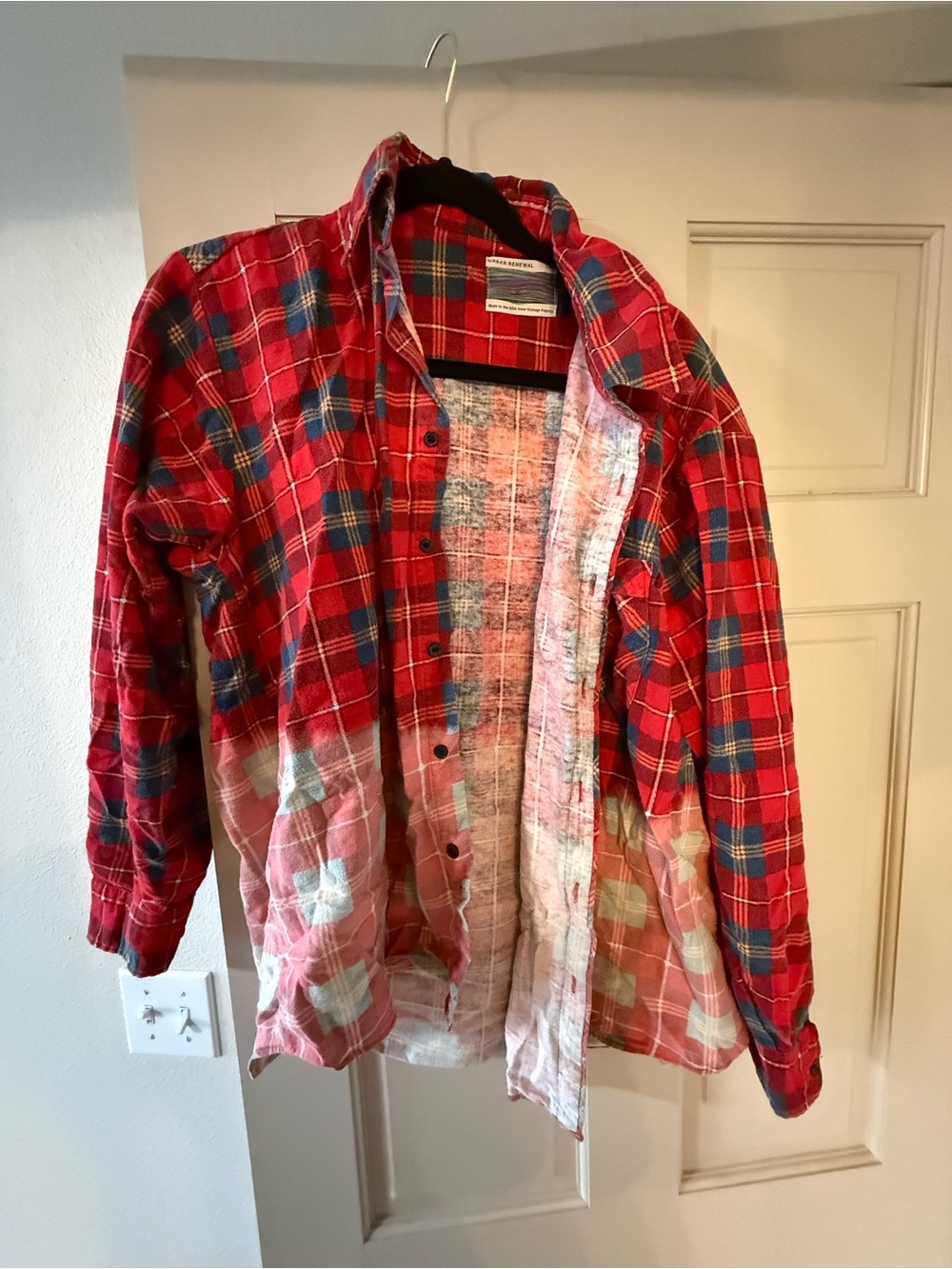 Urban Renewal Red Plaid Button-Down Shirt